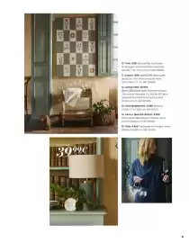 Catalogue Maisons du Monde page 21: Lampe vigo €39,99, Toile €129,00