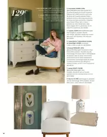 Catalogue Maisons du Monde page 22: Fauteuil penelope €369,00, Lampe henley €59,99
