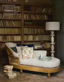 Catalogue Maisons du Monde page 30: Housse de coussin €9,99, Lampadaire aidone €169,00