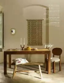 Catalogue Maisons du Monde page 43: Housse de coussin €19,99, Banc aramissa €109,00