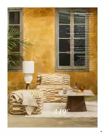 Catalogue Maisons du Monde page 45: Table basse pixus €349,00, Pouf karma €299,00