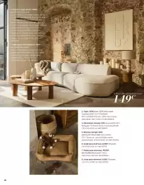 Catalogue Maisons du Monde page 52: Canapé d’angle kassi €1.499,00, Table basse sacramento €399,00