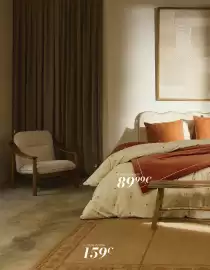 Catalogue Maisons du Monde page 56: Boutis brodé €89,99, Parure de lit €119,00