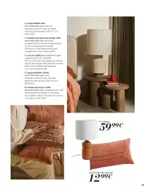 Catalogue Maisons du Monde page 59: Housse de coussin €12,99, Lampe hornero €59,99