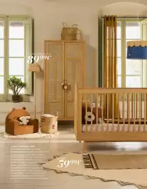 Catalogue Maisons du Monde page 60: Armoire chamarel €899,00, Lampadaire en rotin lea €89,99