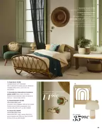 Catalogue Maisons du Monde page 63: Lampe lea €35,99, Ensemble de 2 décorations murales en perles €14,99