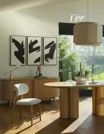 Catalogue Maisons du Monde page 82: Table à dîner caldera €999,00, Suspension €149,00