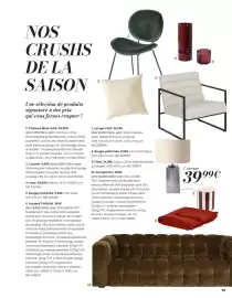 Catalogue Maisons du Monde page 95: Canapé lilo €1.199,00, Chaise à dîner luna €99,99