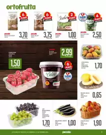 Volantino Supermercati Piccolo Pagina 9: Piccolo pistacchi tostati €3,70, Pesche gialle €1,90