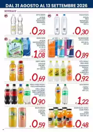 Volantino Zona Pagina 22: Acqua San Benedetto Naturale €1,08, Acqua Pejo €0,30