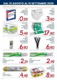 Volantino Zona Pagina 30: Tovaglia in carta Astor €3,90, Bis posate compostabili con tovagliolo +performance €17,90