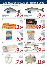 Volantino Zona Pagina 5: Calamaro intero crudo €7,59, Branzino Cromaris €9,99