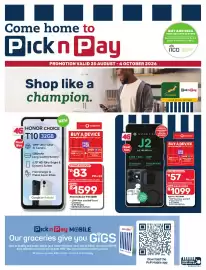 Pick n Pay Hypermarket catalogue Page 1: Spectra J2 64GB €1.099,00