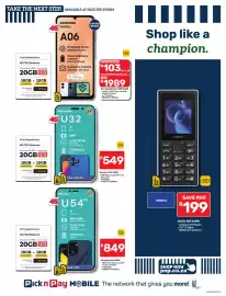 Pick n Pay Hypermarket catalogue Page 5: Hisense U54 32GB €849,00, Hisense U32 16GB €549,00