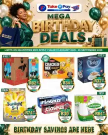 Take 'n Pay catalogue week 36 Page 1: Sunlight 5in1 Auto Washing Powder €74,99, TWINSAYER TOILET ROLLS €84,99