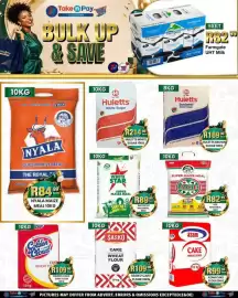 Take 'n Pay catalogue week 36 Page 19: Nyala super maize meal €84,99, Hulett's White Sugar €214,99