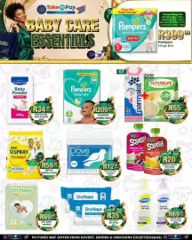 Take 'n Pay catalogue week 36 Page 22: Pampers Mega Box €399,99, Parmalat Growth Milk + Futurelife Tots €55,00