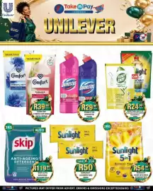 Take 'n Pay catalogue week 36 Page 28: Skip Auto Washing Powder €119,99, Sunlight 5in1 Handwash Powder €54,99