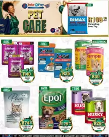 Take 'n Pay catalogue week 36 Page 29: Husky Cans €29,99, Whiskas Pouches €40,00