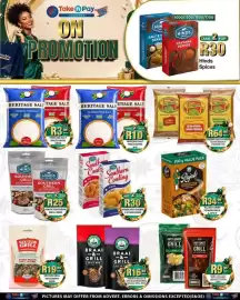 Take 'n Pay catalogue week 36 Page 7: MAMA'S HOT SHOT GRILL SEASONING €9,99, Heritage Salt Fine/Coarse €3,99