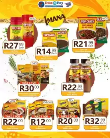 Take 'n Pay catalogue week 36 Page 2: Imana Packet Soups €12,00, Imana Soya Mince €32,99