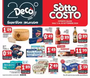Volantino Deco Market Pagina 1: Mutti Passata di Pomodoro €0,89, Scottonelle carta igienica €3,39