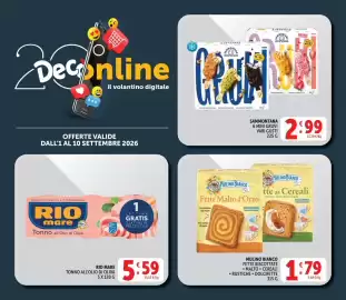 Volantino Deco Market Pagina 21: Mulino Bianco Fette biscottate €1,79, Rio mare Tonno all'Olio di Oliva €5,59