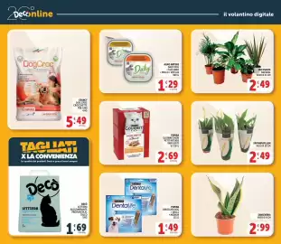 Volantino Deco Market Pagina 32: Spathiphyllum Decorum €2,49, Purina Dentalife Dog €1,49