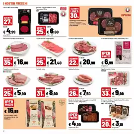 Volantino Iper La Grande Pagina 12: Filetto di suino €8,90, Fettine sottili di bovino adulto €21,40