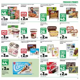 Volantino Iper La Grande Pagina 23: Gelati barrette Snickers, Bounty, Mars o Twix €2,99, 4 Salti in Padella Findus