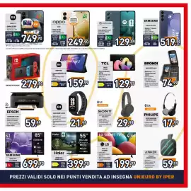 Volantino Iper La Grande Pagina 9: Sony cuffia a padiglione WH-CH520 €29,99, LG SMART TV 43LR60006 €199,99