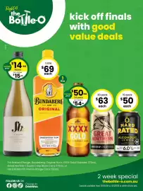 The Bottle O catalogue Page 1: Fat Bastard Chardonnay €14,00, Hard Rated Alcoholic Lemon €50,00