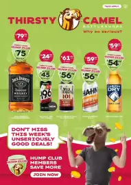 Thirsty Camel catalogue week 36 Page 1: Wild Turkey 101 Premium Blend & Cola €56,99, Jack Daniel's Tennessee Whiskey €75,00