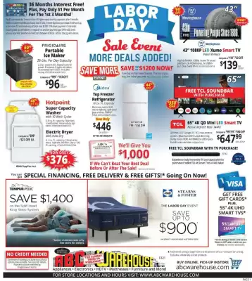 ABC Warehouse (valid until 5-09)