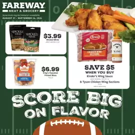 Fareway weekly ad Page 1: King's Hawaiian Pretzel Bites €6,99, Wicked Minis €3,99