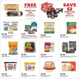 Fareway weekly ad Page 22: Violife 100% Vegan Just Like Cheese €4,99, Hormel Gatherings Snack Trays €8,49