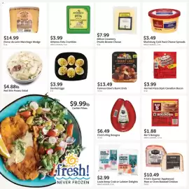 Fareway weekly ad Page 25: Hormel pizza style canadian bacon €3,99, Famous Dave's Burnt Ends €13,49