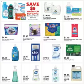 Fareway weekly ad Page 32: Wet Ones Antibacterial Hand Wipes €1,99, Dawn Dish Soap €5,99