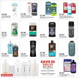 Fareway weekly ad Page 34: Method Body Wash €8,98, Axe body spray €5,97