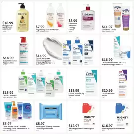Fareway weekly ad Page 36: CeraVe Vitamin C Serum €20,99, CeraVe Acne Control Gel or Moisturizing Cream €16,99
