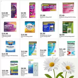 Fareway weekly ad Page 39: GoodSense All Day Allergy Relief €8,99, Nasacort Allergy 24 HR Nasal Spray €13,99