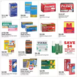 Fareway weekly ad Page 41: Cortizone 10 €5,99, Aleve Pain Relief €8,99