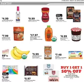 Fareway weekly ad week 36 Page 18: Jordan's Skinny Mixes €4,99, Folgers instant coffee €9,99