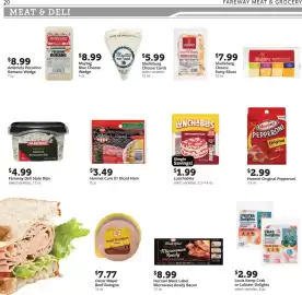 Fareway weekly ad week 36 Page 20: Louis Kemp Crab or Lobster Delights €2,99, Hormel original pepperoni €2,99