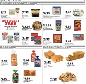 Fareway weekly ad week 36 Page 5: Fareway ground beef patties €12,99, Johnsonville smoked sausage €3,99