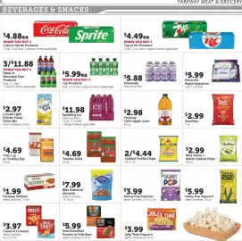 Fareway weekly ad week 36 Page 6: Miss Vickie's Kettle Cooked Chips €2,99, Calidad Tortilla Chips €4,44