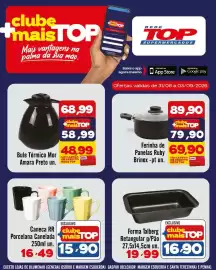 Encarte Rede Top Página 7: Ferinha de Panelas Ruby Brinox €69,90, Bule Térmico Mor Amara Preto un. €48,99
