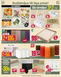 ÖoB annonsblad vecka 36 Sida 6: Alla värmeljus!, Alla dukar, bordstabletter och löpare!