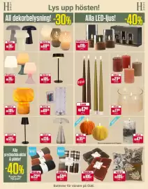 ÖoB annonsblad vecka 36 Sida 8: All dekorbelysning!, Alla prydnadskuddar & plädar!
