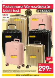 Rusta reklamblad vecka 36 Sida 12: Regent Premium kabin- och resväskor €499,00